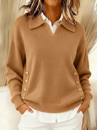Vicenta | Polo Collar Button Jumper