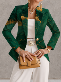 Honorine | Emerald Marble Blazer