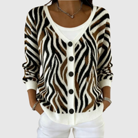 Gemma | Zebra Knit Jacket