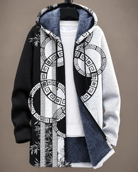 Jeannie | Monochrome Print Hooded Jacket