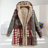 Cosette | Cosy Hooded Patchwork Coat