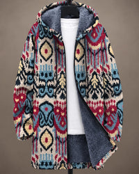 Isadora | Mosaic Print Hooded Jacket