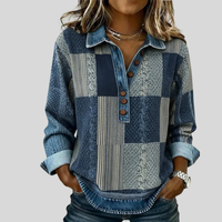 Meridell™ | Colour Block Print Sweatshirt