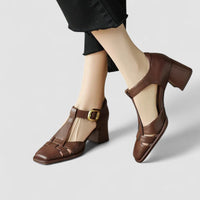 Valérie | Cuban-Heel T-Bar Shoes