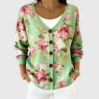 Olga | Sage Rose Knit Jacket