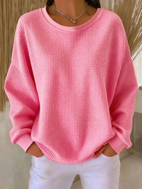Cecilia | Relaxed Waffle-Texture Sweater