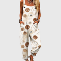BEIGE SORRISI OVERALLS