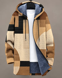 Natalia | Patchwork Print Hooded Jacket