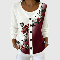 Incoronata | Rose Colour Block Knit Jacket