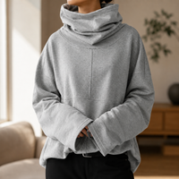 Uzeline | Cowl-Neck Pullover