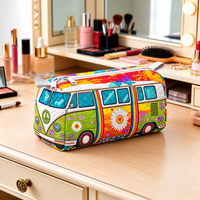 DAISYVAN | RAINBOW FLORAL CAMPER COSMETIC BAG
