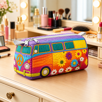 SUNBLOOM | COLORFUL FLORAL CAMPER COSMETIC BAG