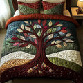 3-Piece Quilted Bedding Set – Nature's Embrace