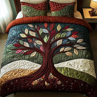 3-Piece Quilted Bedding Set – Nature's Embrace