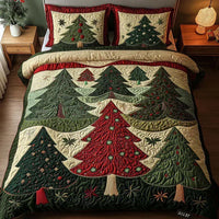 3-Piece Quilted Bedding Set – Forest of Joy