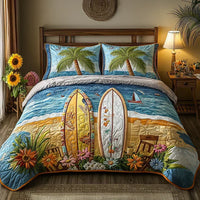 3-Piece Quilted Bedding Set – Island Breeze