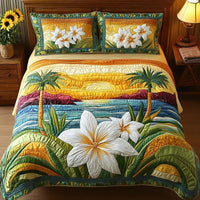 3-Piece Quilted Bedding Set – Aloha Spirit