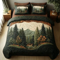 3-Piece Quilted Bedding Set – Woodland Walk