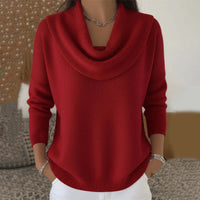 Julia | Draped Collar Jumper