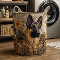 German Shepherd | Hand-Quilted Laundry Basket