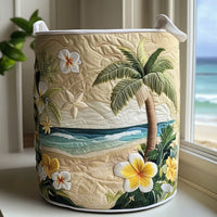 Island Shine | Hand-Quilted Laundry Basket