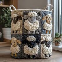 Joyful Peaks | Hand-Quilted Laundry Basket