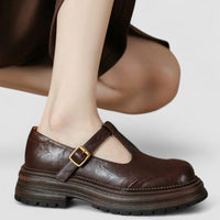 Lucienne | Cleated-Sole T-Bar Shoes
