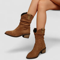 Rowan | Suede Slouch Arch-Support Boots