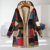 Dorothea | Patchwork Hooded Coat