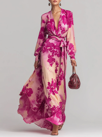 Olivia - Elegant Floral Maxi Dress