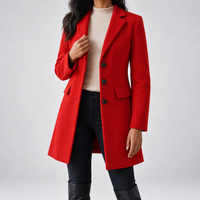 Scarlett | Single-Breasted Wool-Effect Overcoat