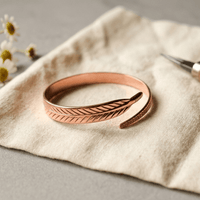 Hilary | Grooved Copper Cuff