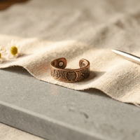 Agatha | Jade Inlay Copper Ring