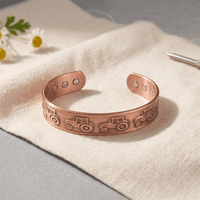 Josephine | Tractor Stamped Copper Cuff