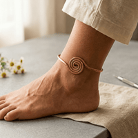 Nancy | Spiral Copper Anklet