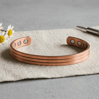 Octavia | Grooved Copper Cuff