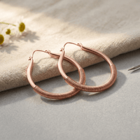 Annabel | Wrapped Teardrop Copper Earrings