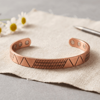 Tabitha | Geometric Magnetic Copper Cuff