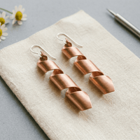 Lavinia | Spiral Copper Earrings