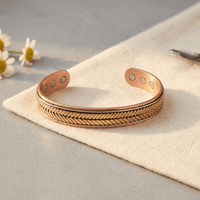 Wilhelmina | Chevron Braid Copper Cuff