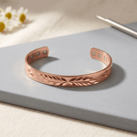 Caroline | Leaf Cut-Out Copper Cuff