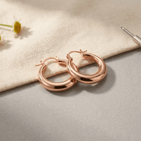 Hester | Tapered Copper Hoop Earrings