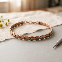 Alice | Magnetic Link Copper Anklet