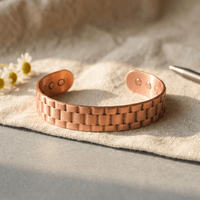 Albert | Men's Wide Link Copper Bracelet