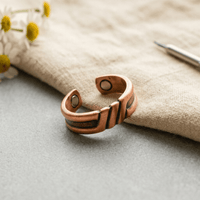 Lettice | Grooved Magnetic Copper Ring