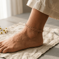 Susannah | Braided Copper Anklet