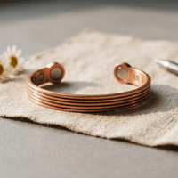 Joan | Ridged Copper Cuff