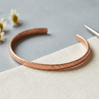Bella | Hammered Copper Anklet