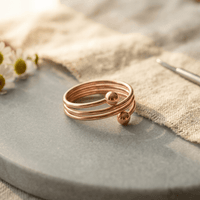 Yvonne | Triple Coil Copper Ring