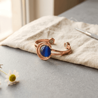 Honor | Blue-Grey Stone Copper Cuff